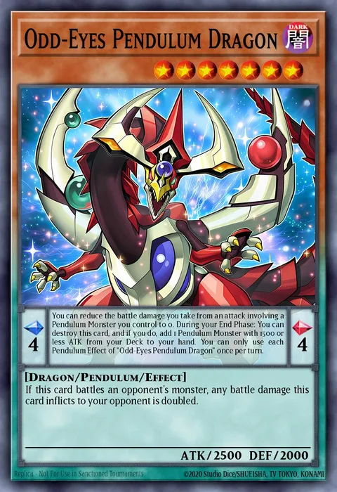 Odd-Eyes Pendulum Dragon trading card