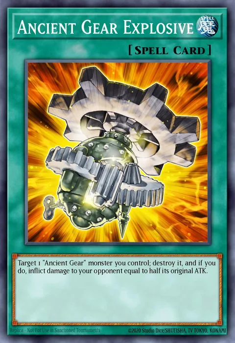 Ancient Gear Explosive trading card