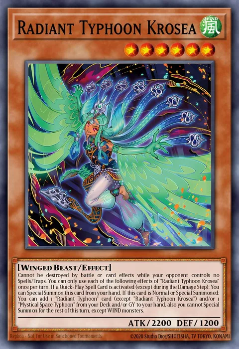 Radiant Typhoon Krosea trading card