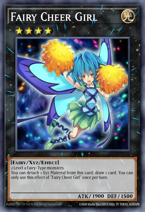 Fairy Cheer Girl trading card