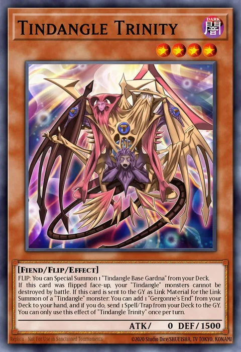 Tindangle Trinity trading card