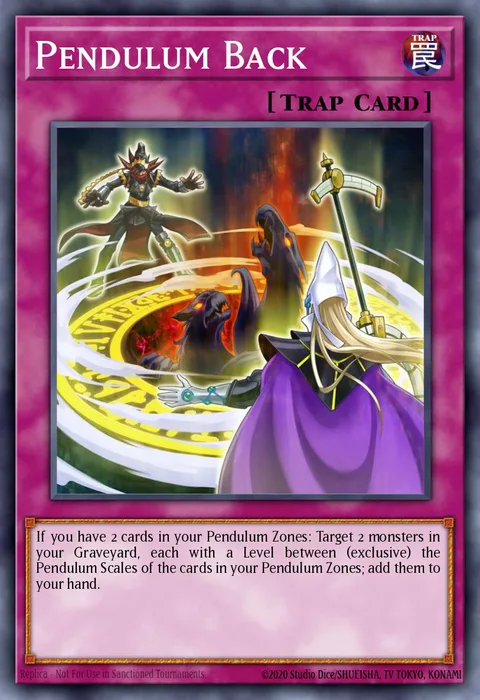 Pendulum Back trading card