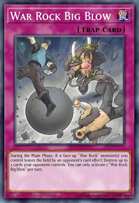 War Rock Big Blow trading card