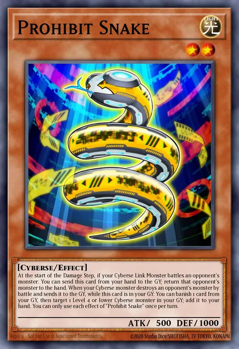 Prohibit Snake trading card