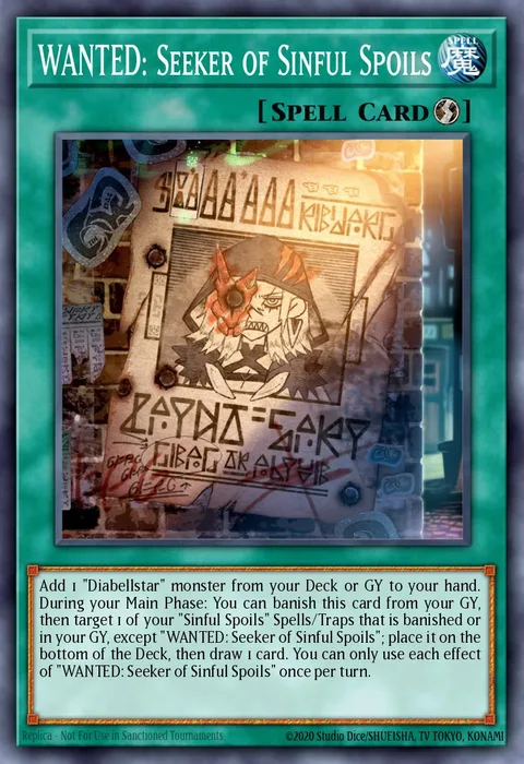 WANTED: Seeker of Sinful Spoils trading card
