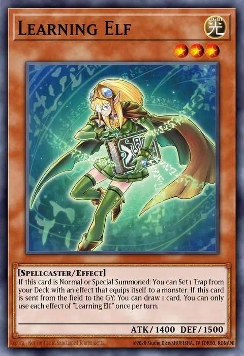 Learning Elf trading card