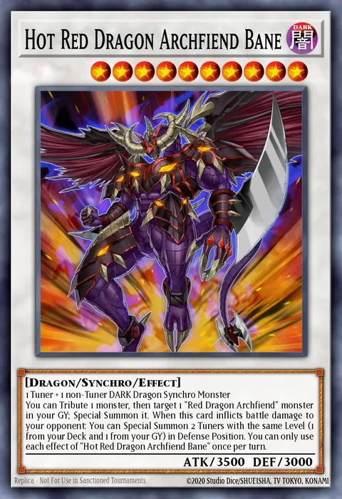 Hot Red Dragon Archfiend Bane trading card