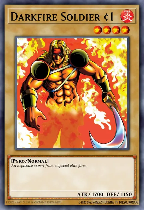 Darkfire Soldier #1 trading card