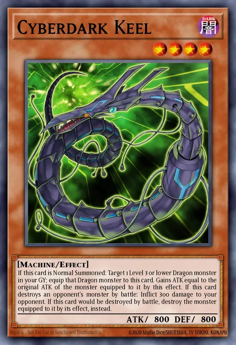 Cyberdark Keel trading card