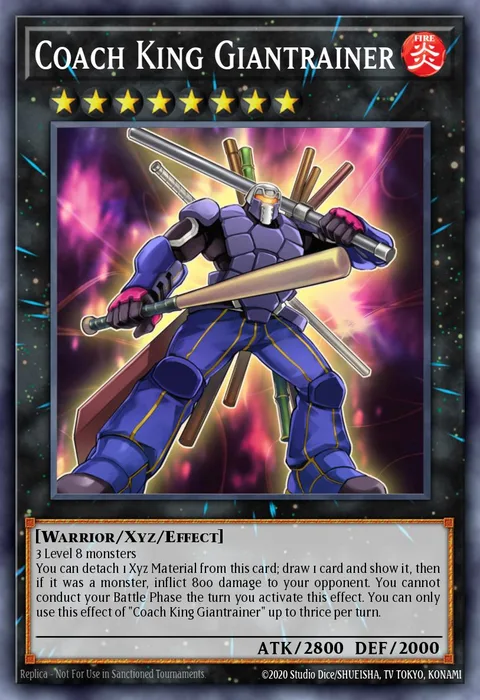 Coach King Giantrainer trading card
