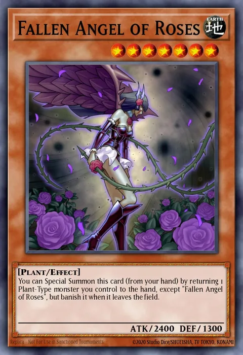 Fallen Angel of Roses trading card
