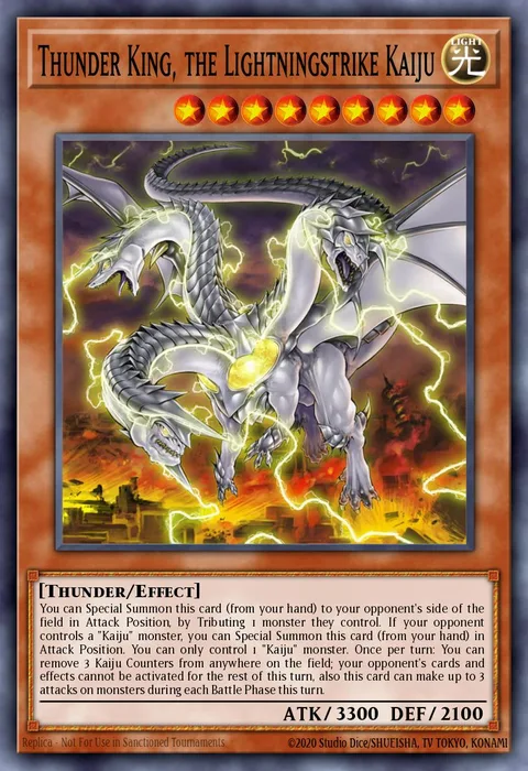 Thunder King, the Lightningstrike Kaiju trading card
