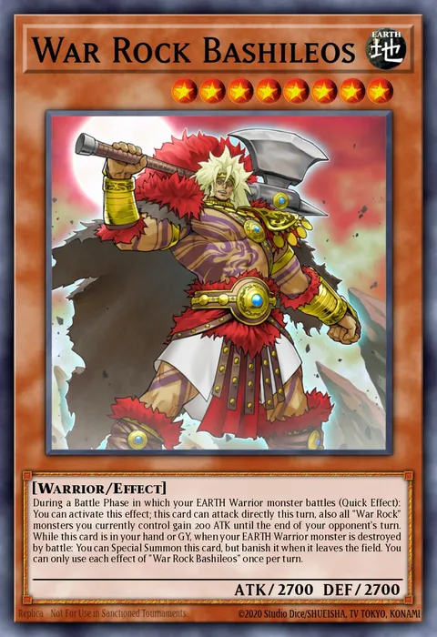 War Rock Bashileos trading card