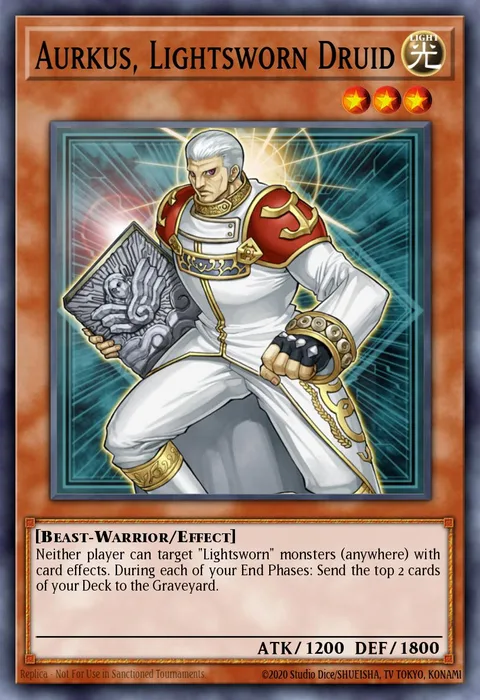Aurkus, Lightsworn Druid trading card
