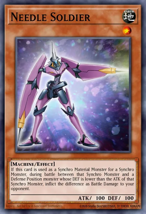 Needle Soldier trading card