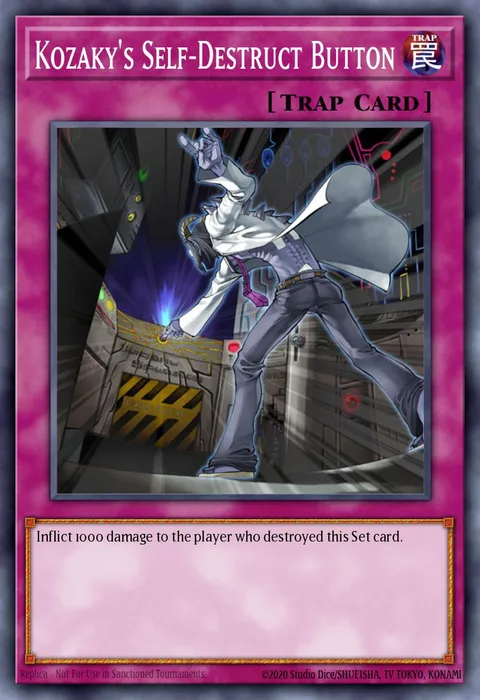 Kozaky's Self-Destruct Button trading card