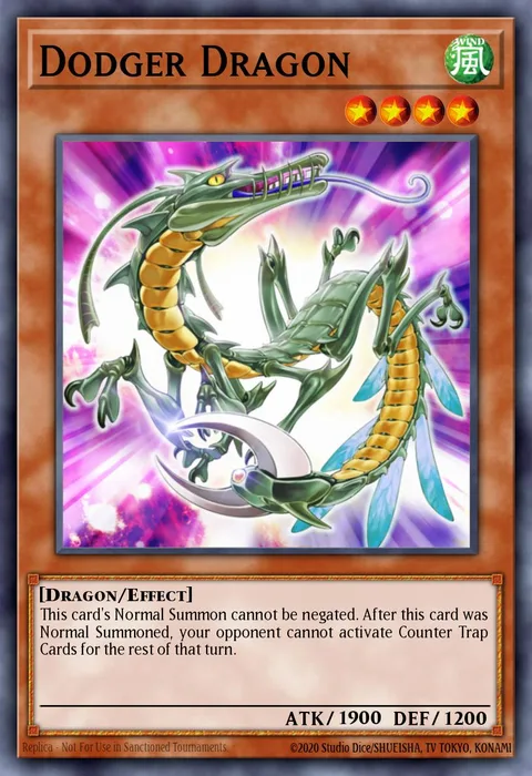 Dodger Dragon trading card