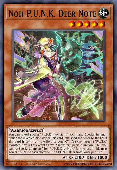 Noh-P.U.N.K. Deer Note trading card