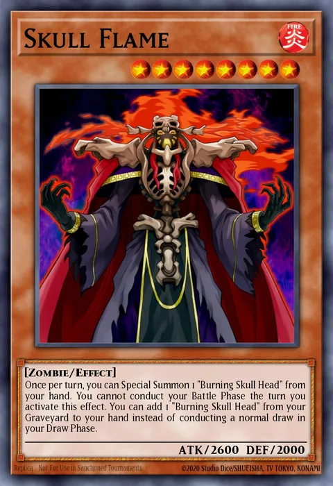 Skull Flame trading card