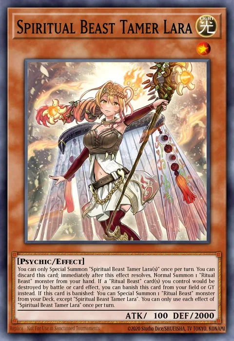 Spiritual Beast Tamer Lara trading card