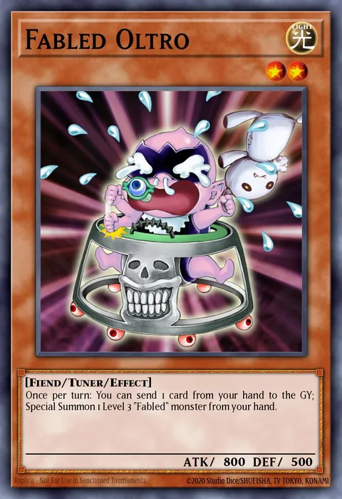 Fabled Oltro trading card