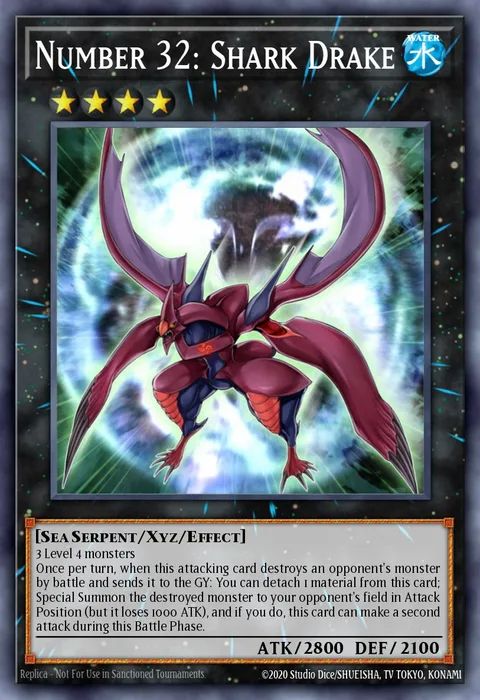 Number 32: Shark Drake trading card