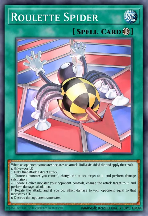 Roulette Spider trading card