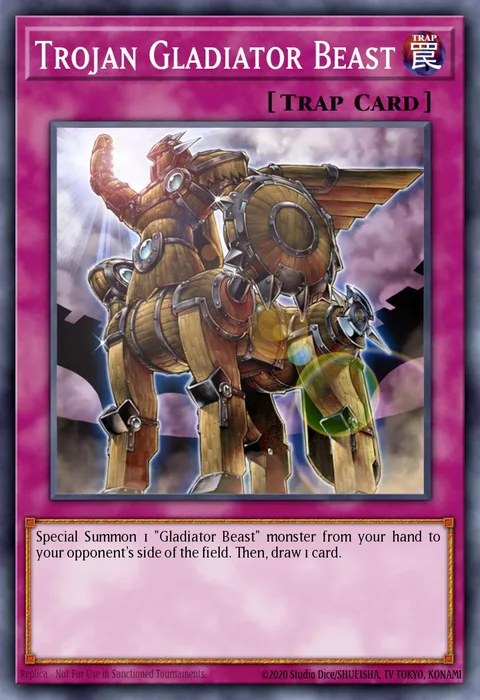 Trojan Gladiator Beast trading card