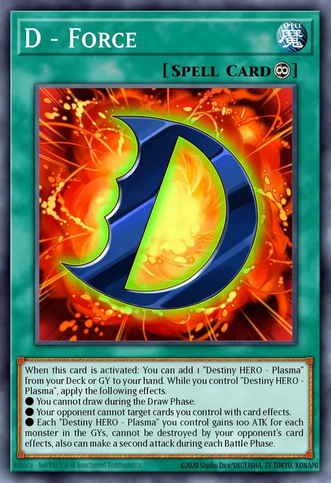 D - Force trading card
