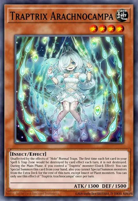 Traptrix Arachnocampa trading card