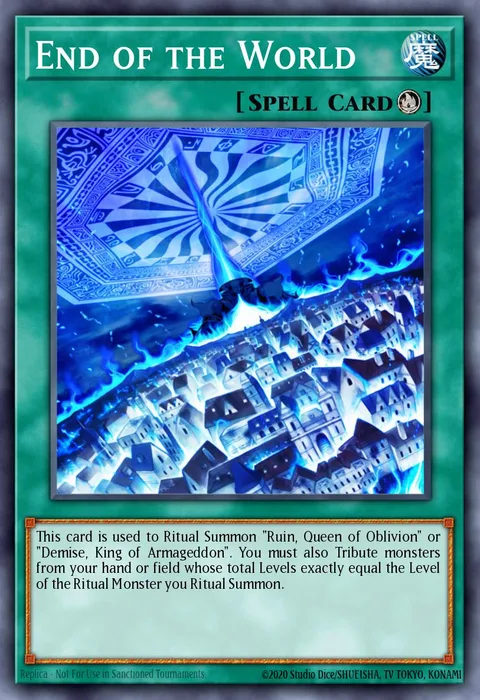 End of the World trading card