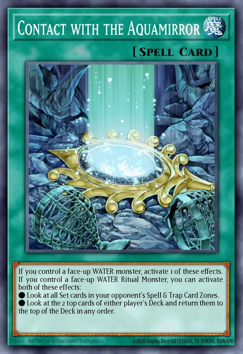 Contact with the Aquamirror trading card