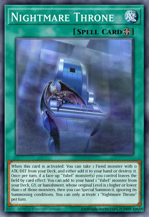 Nightmare Throne trading card