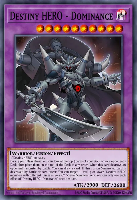 Destiny HERO - Dominance trading card