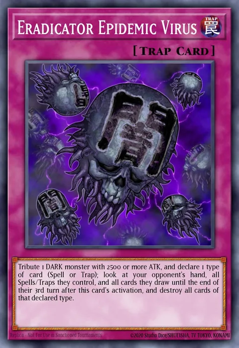Eradicator Epidemic Virus trading card