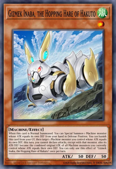 Gizmek Inaba, the Hopping Hare of Hakuto trading card