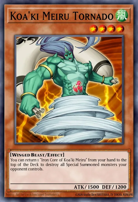 Koa'ki Meiru Tornado trading card