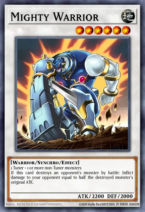 Mighty Warrior trading card