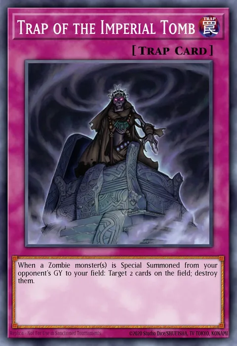 Trap of the Imperial Tomb trading card