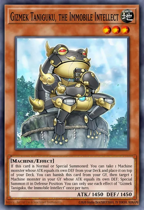 Gizmek Taniguku, the Immobile Intellect trading card