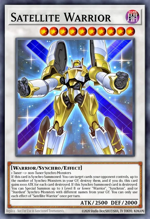 Satellite Warrior trading card