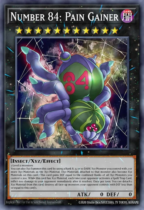 Number 84: Pain Gainer trading card