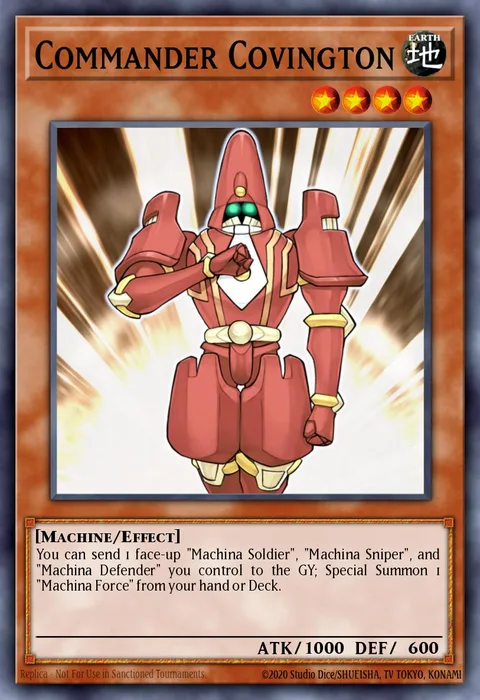 Commander Covington trading card