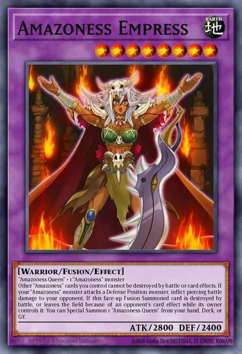 Amazoness Empress trading card