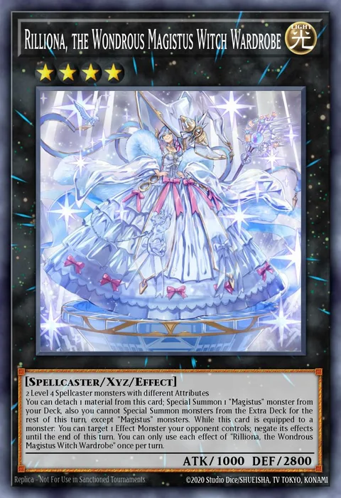 Rilliona, the Wondrous Magistus Witch Wardrobe trading card