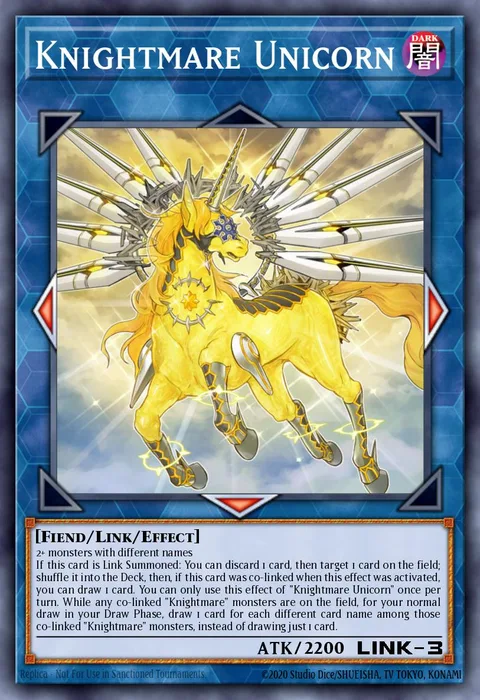 Knightmare Unicorn trading card