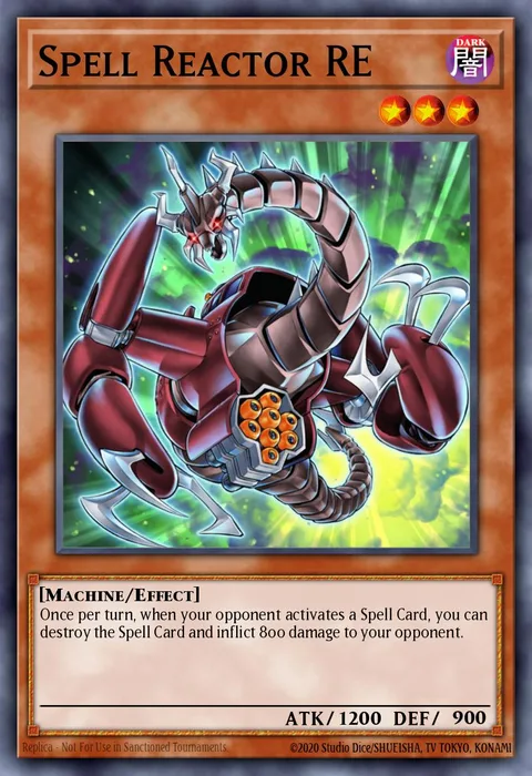 Spell Reactor RE trading card