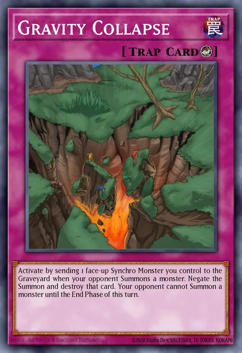 Gravity Collapse trading card