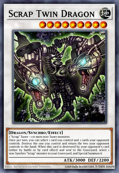 Scrap Twin Dragon trading card