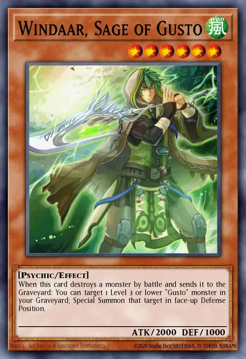 Windaar, Sage of Gusto trading card